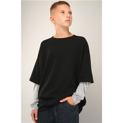 Лонгслив с двойным рукавом для мальчика Happyfox