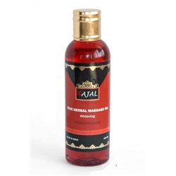 True Herbal Massage Oil WHITENING, Pomegranate, Kajal (Натуральное массажное масло ОТБЕЛИВАЮЩЕЕ с гранатом, Каджал), 100 мл. - СРОК ГОДНОСТИ ДО 30 НОЯБРЯ 2024 ГОДА
