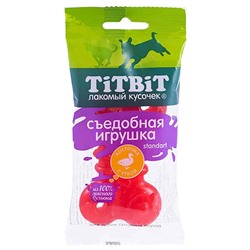TITBIT. Съедобная игрушка косточка с уткой Standart для собак АГ