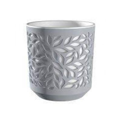 Кашпо Leaves 1,25л Серый/Белый (ВМС)