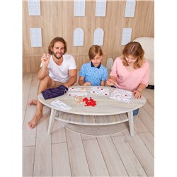 Настольная игра русское лото в жестяной коробке «Узоры» с деревянными бочонками