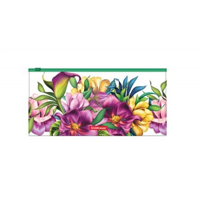 Папка на гибкой молнии Travel 55343 ZIP Tropical Flowers ErichKrause