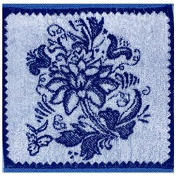Салфетка махровая 3021 ГЖЕЛЬ - 3 р-р 30х30