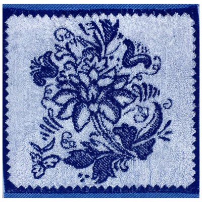Салфетка махровая 3021 ГЖЕЛЬ - 3 р-р 30х30