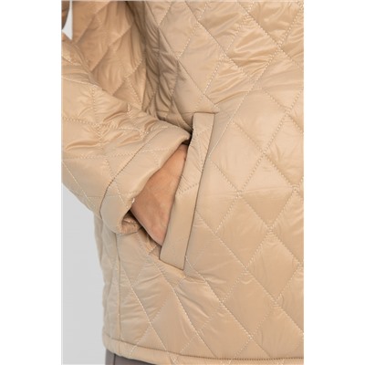 Куртка демисезонная стеганая (бежевая) Б14362-25М