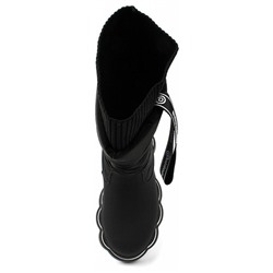 AL8058 черн Сапоги зима для девочек (33-38)/6