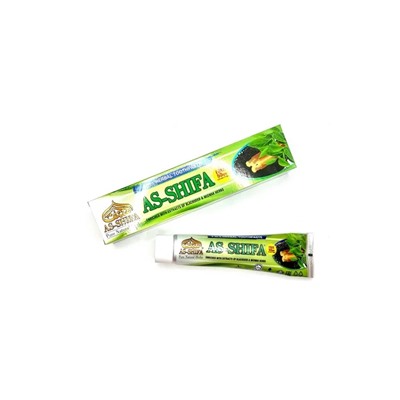2 in 1 Herbal Toothpaste BLACKSEED & MISWAK, As-Shifa (2 в 1 травяная зубная паста С ЧЕРНЫМ ТМИНОМ И МИСВАКОМ, Ас-Шифа), 170 г.
