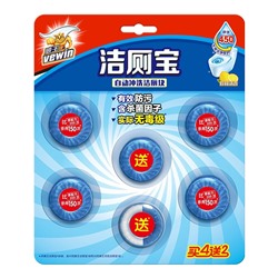 Vewin. Гигиенический блок для унитаза, 50г 5шт+1