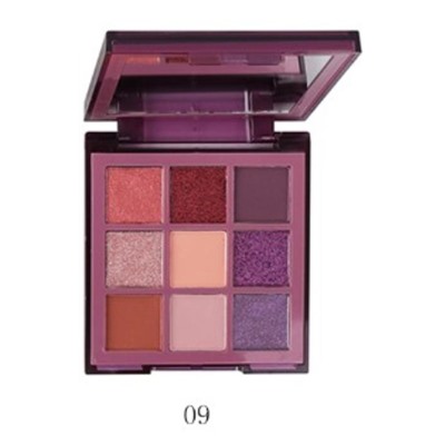 Тени д/век 9-цв. компактные 1235  т.09 PURPLE Farres