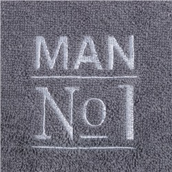 Полотенце махровое "Man №1" 30х60 см, 100% хлопок 340г/м2