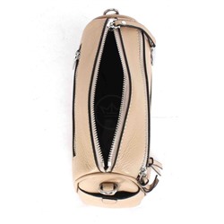 Сумка женская натуральная кожа GU 165-6001,  1отд,  2 плеч/ремня,  бежевый 253143