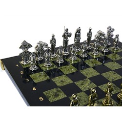 Шахматы подарочные с металлическими фигурами "Дон Кихот", 350*350мм