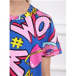 Вспышка - туника розовый