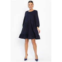 Платье бохо трикотажное Млада (темно-синее) П14411-8М