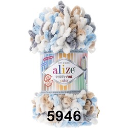 Пряжа Alize Puffy Fine Color