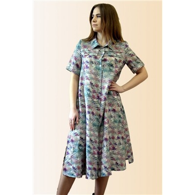 VIVA LADY 9494AV_9C87-P49_170 зелено-сиреневое, Платье