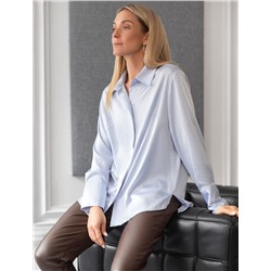 Блузка из сатина с эластаном