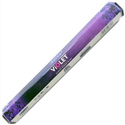 VIOLET, Satya (Благовония ФИАЛКА, Достижение. Богатство. Защита, Сатья), шестигранник, 20 палочек.