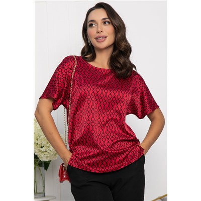 Блуза Морган (красная/цепи) Б14087-16М