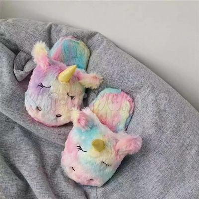 Плюшевые тапочки  Единорог р. 30-34, soft_unicorn30-34