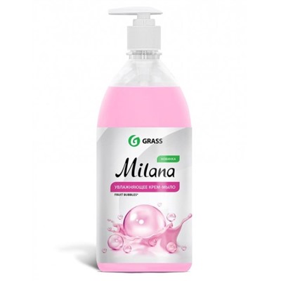 Мыло жидкое Milana Fruit bubbles Bubble gum 1л дозатор ГРАСС