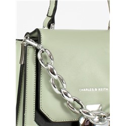 Сумка женская искусственная кожа Ch&K-8015,  1отд,  плечевой ремень,  св. зеленый 254500