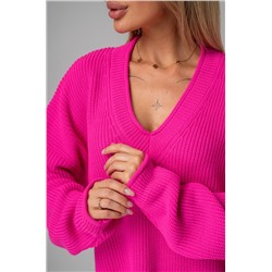 Женский свитер оверсайз с V-образным вырезом Happyfox