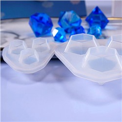 Силиконовый молд 3D «Алмазы» (2 штуки)