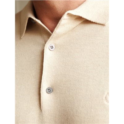 Джемпер-поло из хлопка с нейлоном