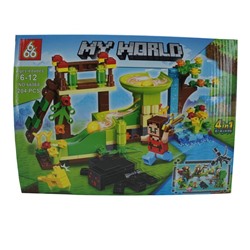 Конструктор My World 4в1 204дет. Платформа 29*21см / коробка 66068-2