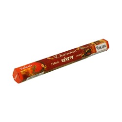 Tulasi CHANDAN Incense Sticks, Sarathi (Туласи благовония ЧАНДАН (САНДАЛ), Саратхи), уп. 20 палочек.