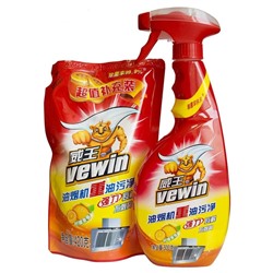 Vewin. Чистящее средство для сильно загрязненной вытяжки с запасным блоком,  500г+420г
