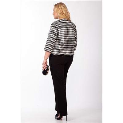 Michel chic 1324 черный-белый, Брюки,  Жакет