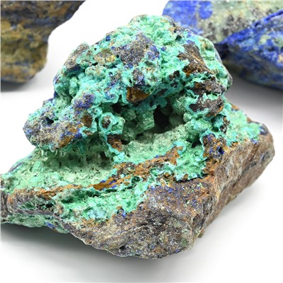 Азурмалахит камень 55*35*40мм, 50-59г