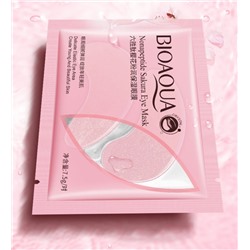 Патчи для глаз с нанопептидами и экстрактом цветов сакуры BIOAQUA, 1 пара.