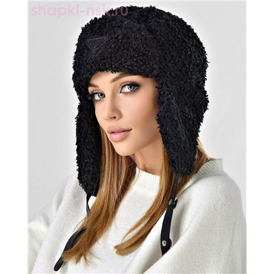 Керли треугольник стразы Ушанка флис стразы женская (56-58)