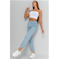 Женские джинсы мом с высокой посадкой Happyfox
