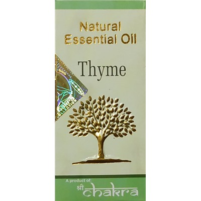 Natural Essential Oil THYME, Shri Chakra (Натуральное эфирное масло ТИМЬЯН, Шри Чакра), 10 мл.