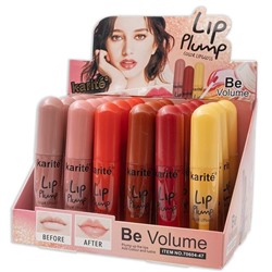 Блеск для губ LIP PLUMP BE VOLUM Объем 6тонов70604-47 (мин.6шт.) Karite