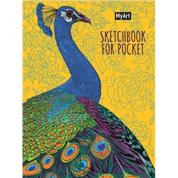 MyArt. Sketchbook for Pocket. Павлин