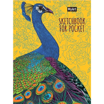 MyArt. Sketchbook for Pocket. Павлин