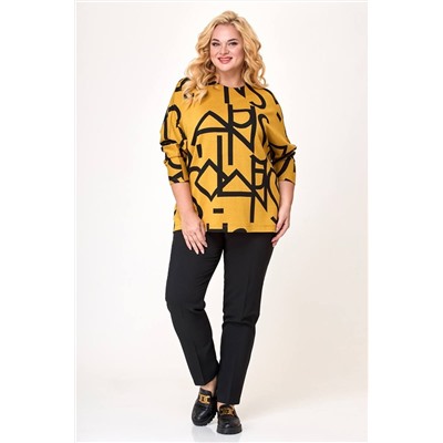 Alani Collection 1776 желтый/черный, Брюки,  Блуза