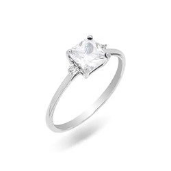 Кольцо из серебра куб.циркон., В10-0251