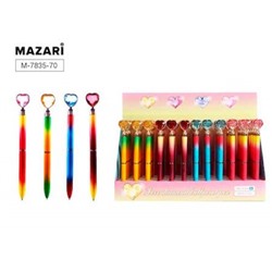 Ручка шариковая металлическая поворотная "LOVE DIAMOND 2" 0.7мм M-7835-70 Mazari