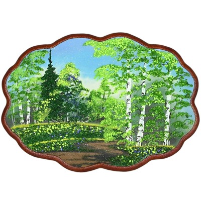 Картина из камня, лето "облако" 35,5*25см, 550г.