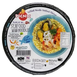 Лапша б/п со вкусом морепродуктов Picnic (чашка), Таиланд, 70 г