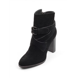 D118-498 BLACK Ботильоны женские (натуральная кожа, байка) размер 35