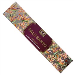 PALO SANTO Premium Masala Incense Sticks, Ayur Plus (ПАЛО САНТО, ароматические масала палочки премиум-класса, Аюр Плюс), 18 г.