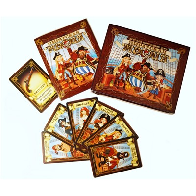 Карточная настольная игра «Пиратская мафия» (28 карточек)