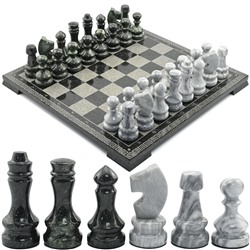 Шахматы подарочные с гравировкой из камня гранит 400*400мм.
